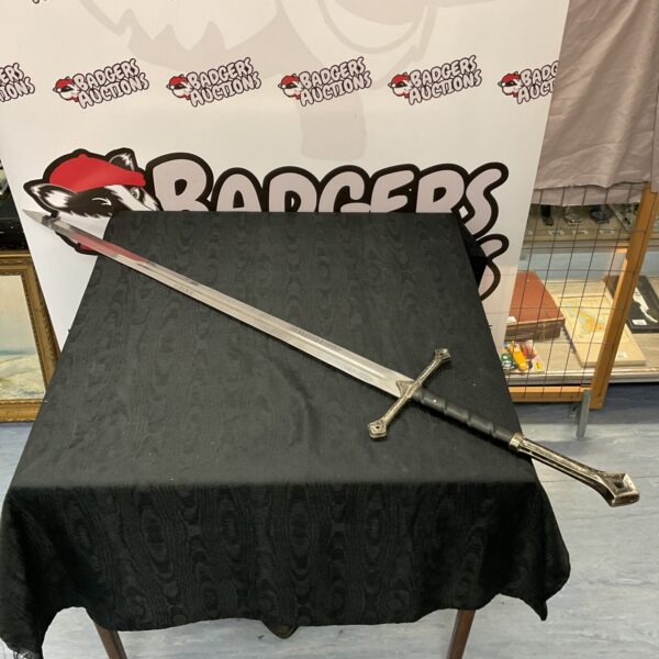 Large fantasy broadsword replica for display and cosplay.