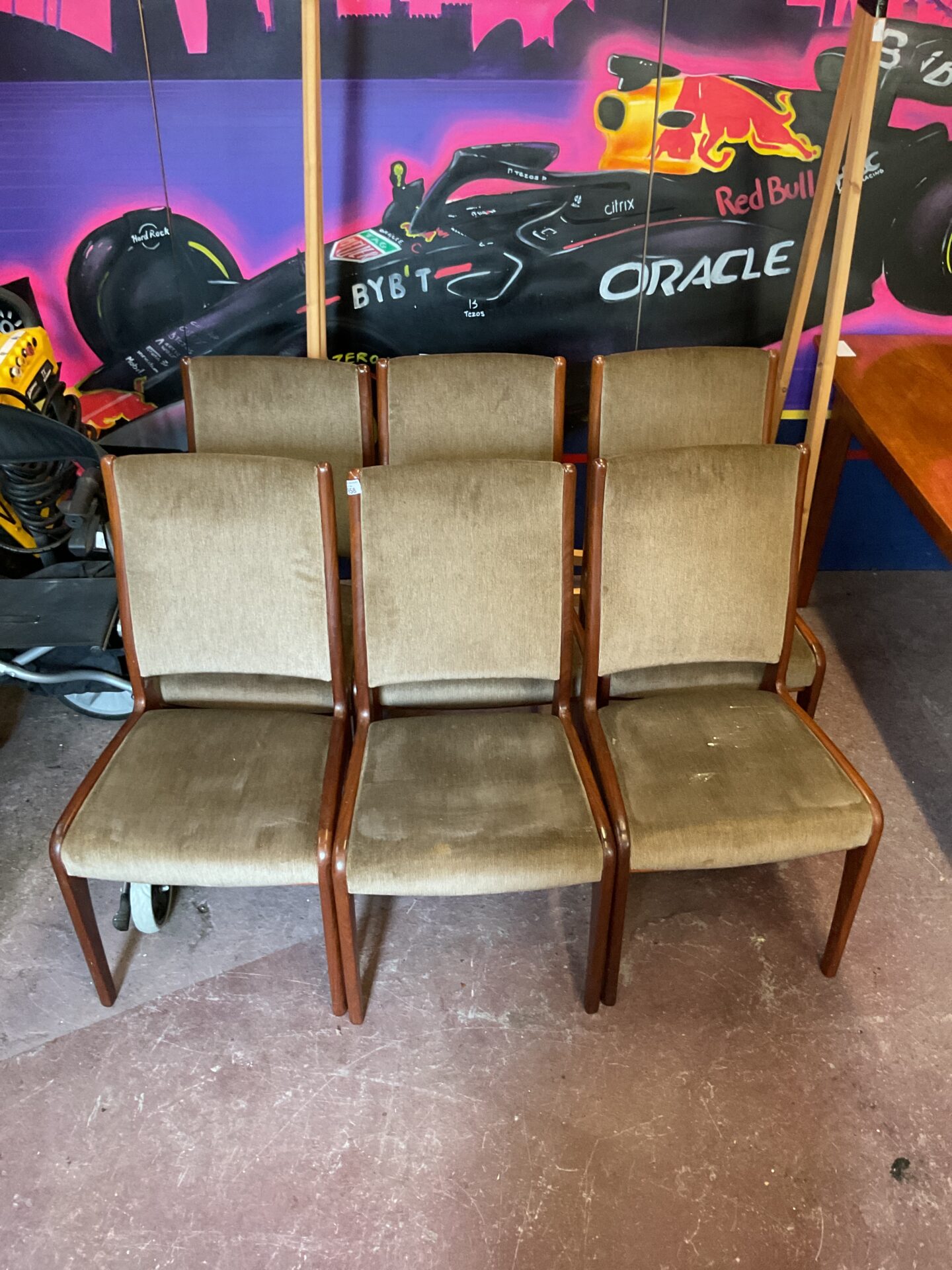 1016 Set of 6 vintage g plan dining chairs
