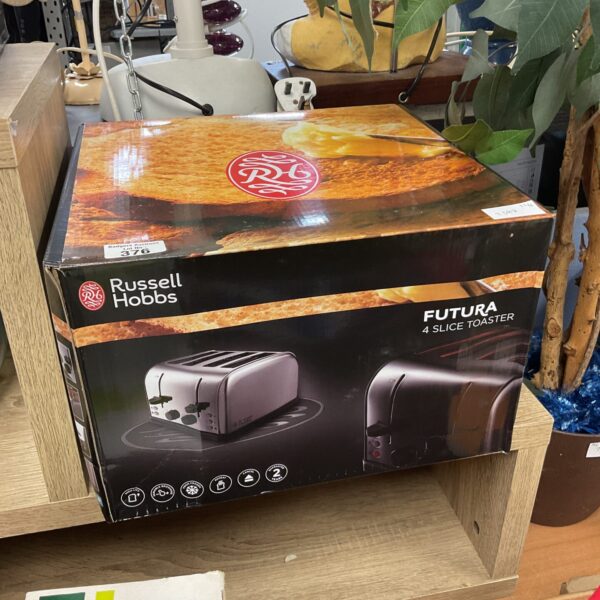 Russell Hobbs Futura 4 slice toaster in its original box.