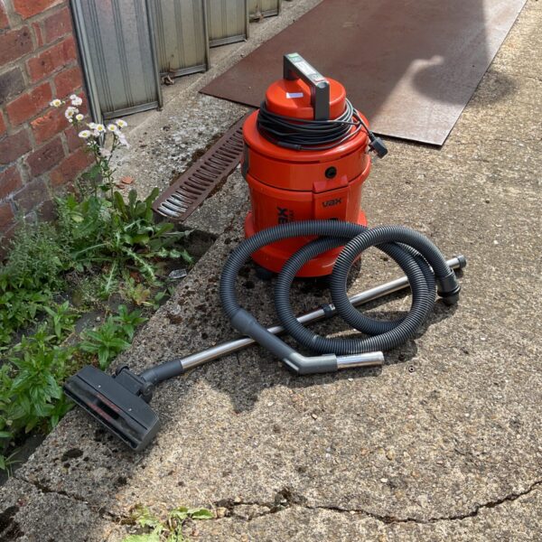 Vax Multivax cylinder vacuum cleaner with cleaning attachments.