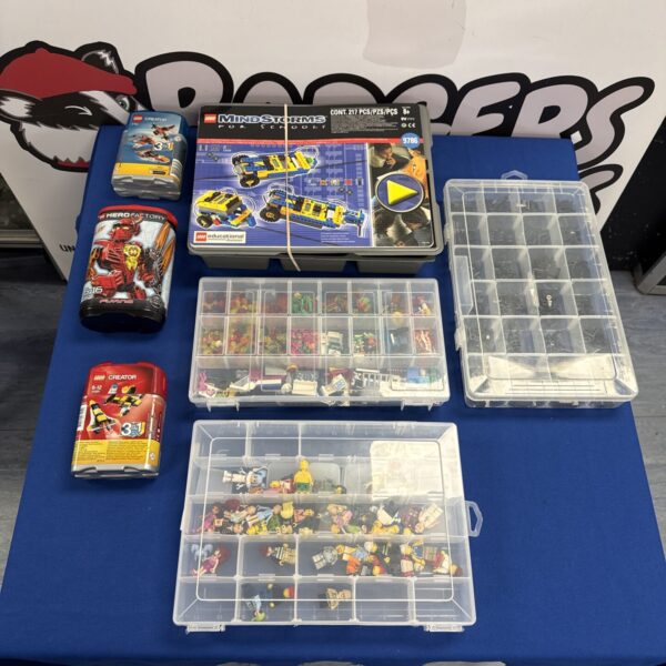 Lego Mindstorms and mini figures lot for building and collecting.