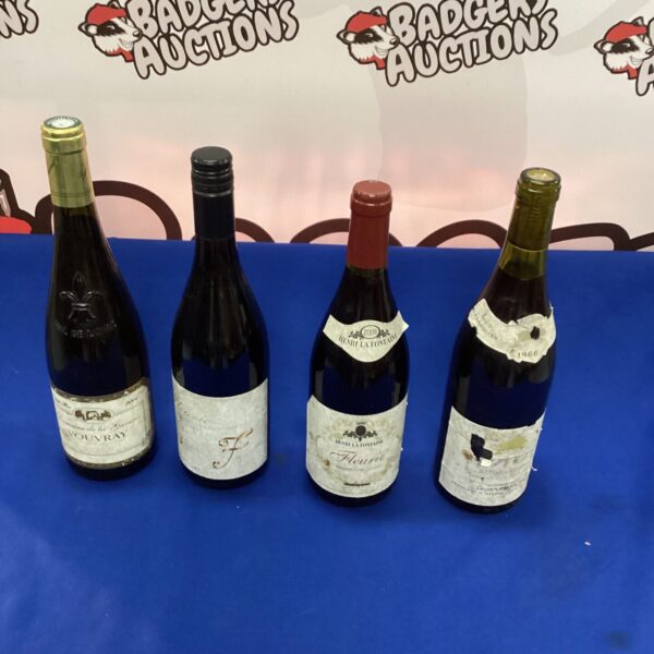Vintage wine lot including Vautrait Bourgogne in original bottles.