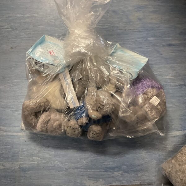 A plastic bag containing a lot of Me to You Tatty Teddy bears.