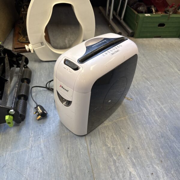 Compact Rexel paper shredder for home or office document security.