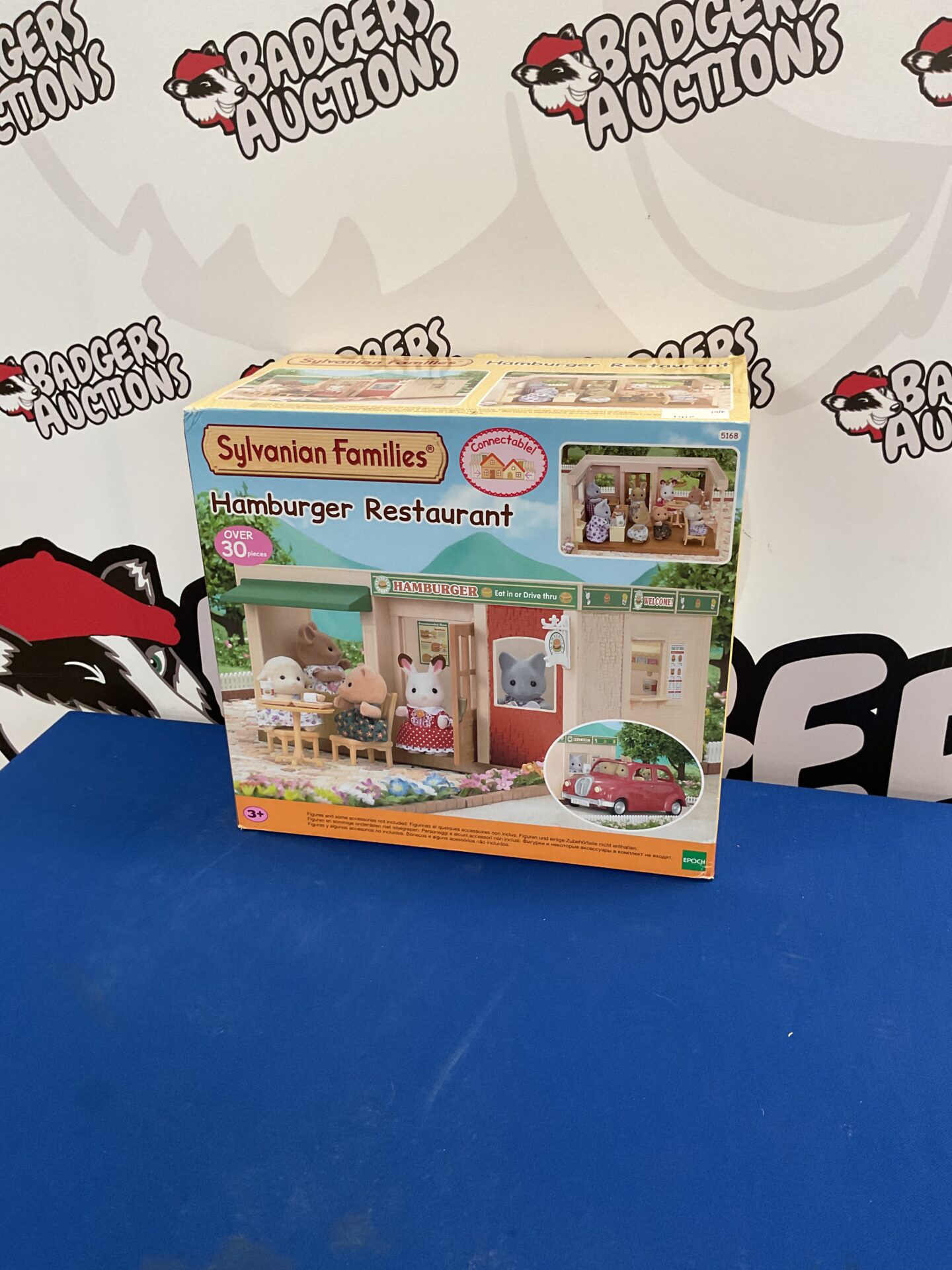 373 Sylvanian families hamburger restaurant appears new and sealed