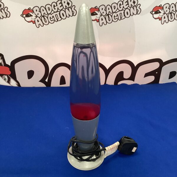 Vintage lava lamp with flowing wax, retro mood lighting.