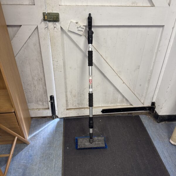 Extendable telescopic cleaning brush for vehicle detailing and cleaning.