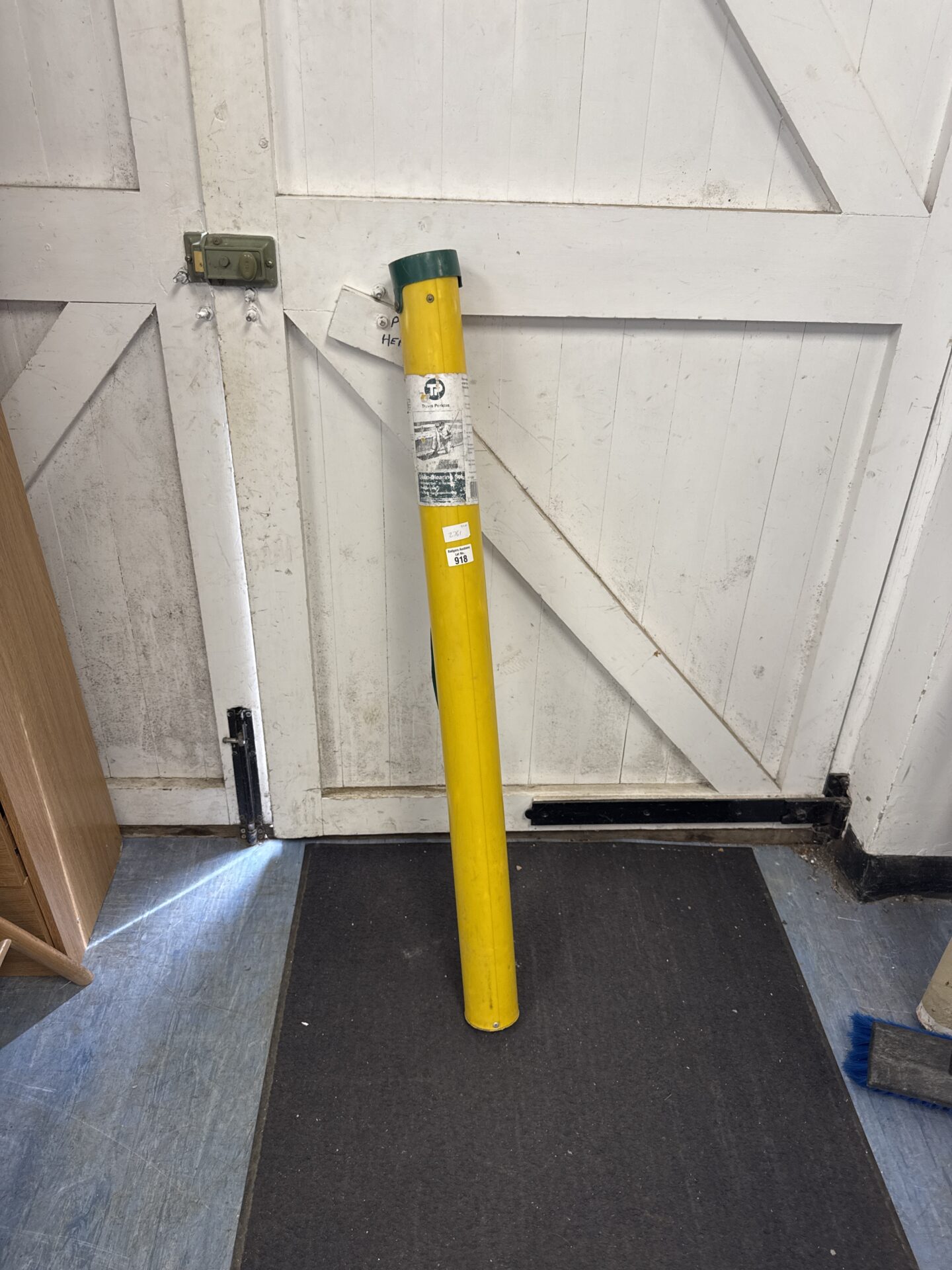 918 Set of Travis Perkins drain rods in hard case