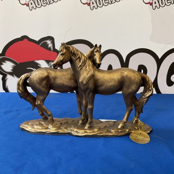 Bronze effect horse sculpture "Reflections" by Leonardo.