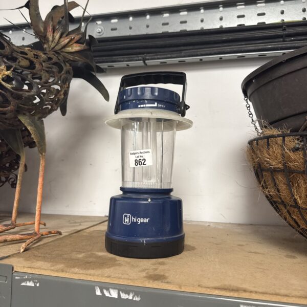 Used Higear camping lantern, a portable outdoor light source.