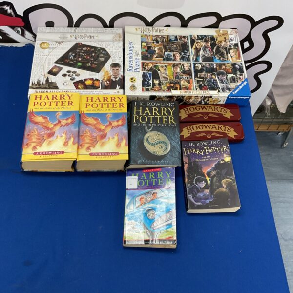 Harry Potter books and Ravensburger puzzle lot for collectors and fans.