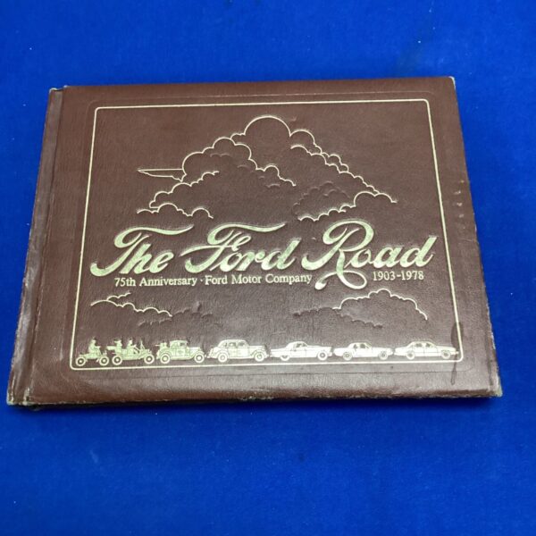 Vintage Ford Road book cover celebrating 75 years of Ford history.