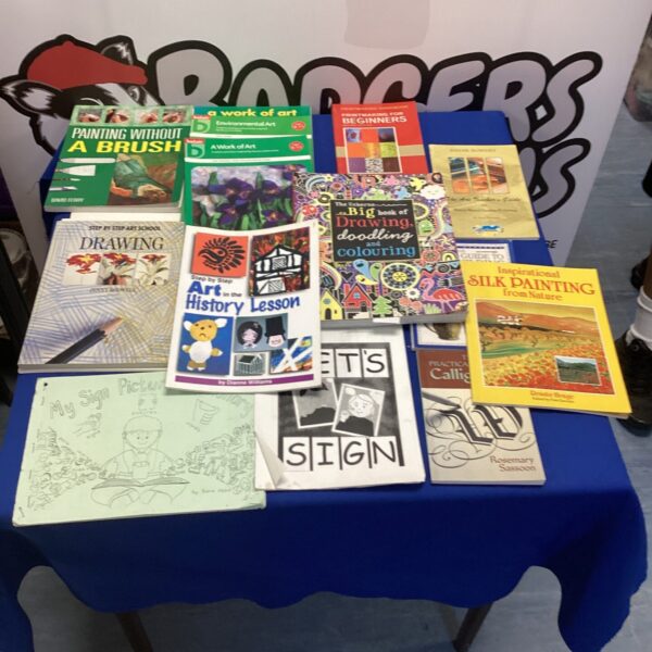 Lot of vintage how to draw books and art guides.