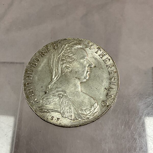 Silver Maria Theresa Thaler 1780 coin obverse portrait