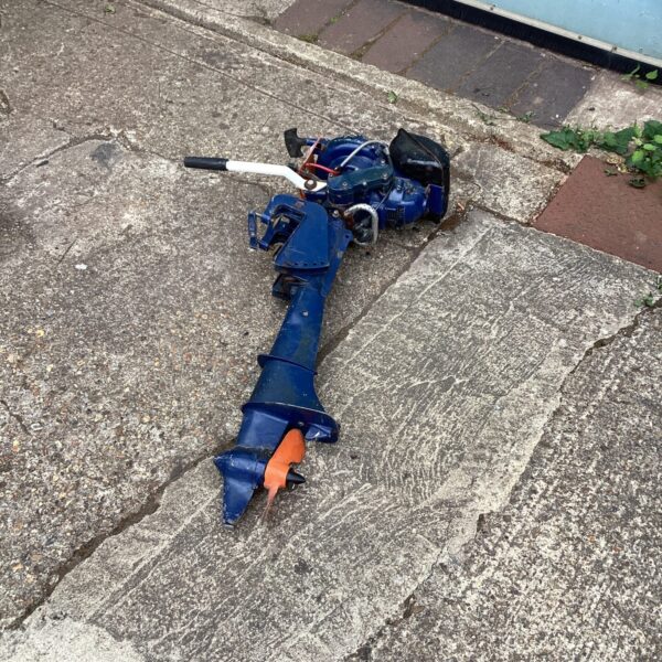 Vintage outboard boat engine for small boats and restoration.