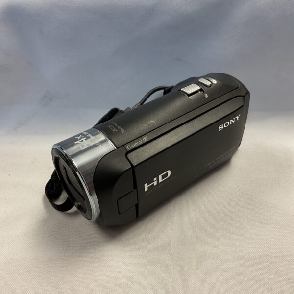 Sony HDR-CX240 HD digital camcorder, black handheld video camera.