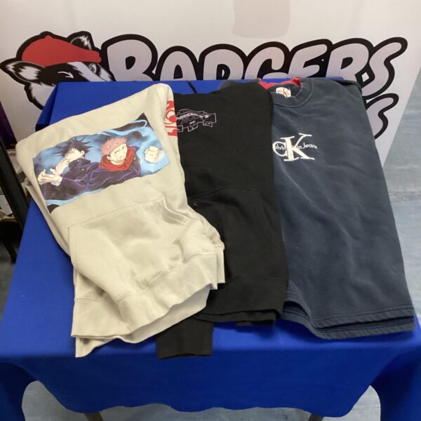 Men's hoodies and jumper lot including Calvin Klein Jeans.