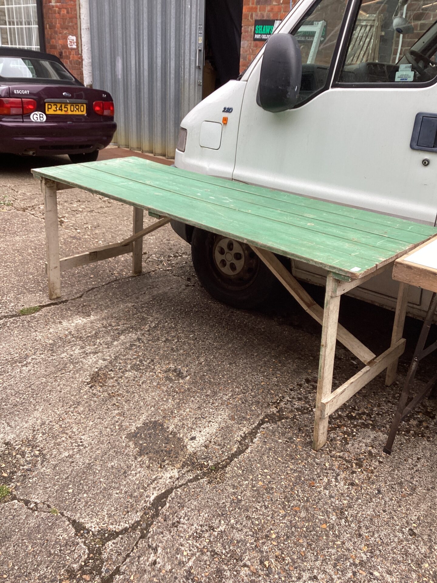 1024 Large Wooden Shed Table