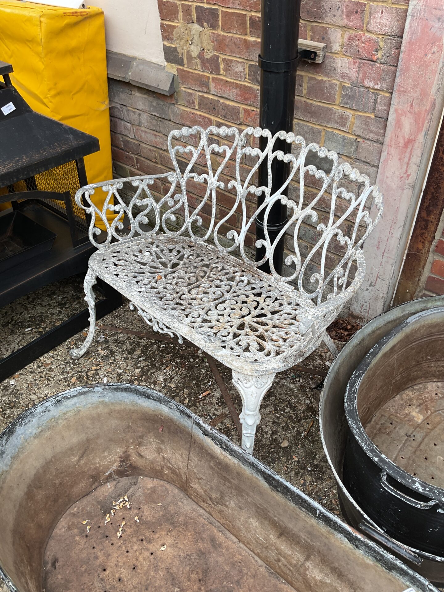 1033 Aluminium garden lovers bench