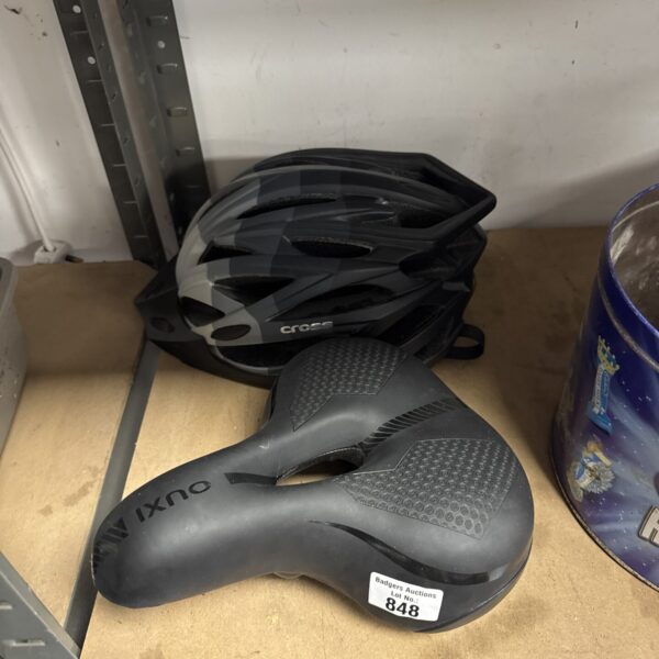 Black Ouxi gel padded bicycle saddle for comfortable cycling.