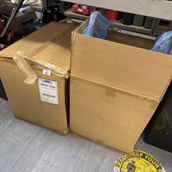 Lot of DMD clear flip top food boxes for catering.