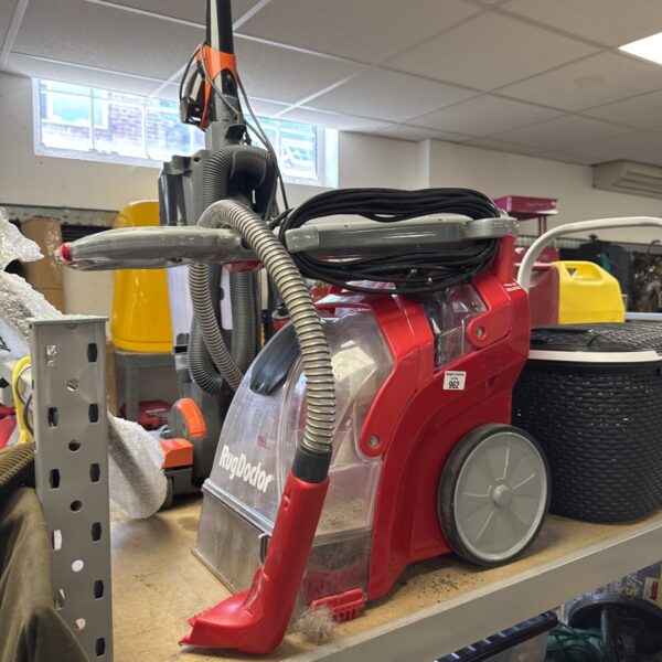 Rug Doctor carpet cleaning machine for deep cleaning floors.