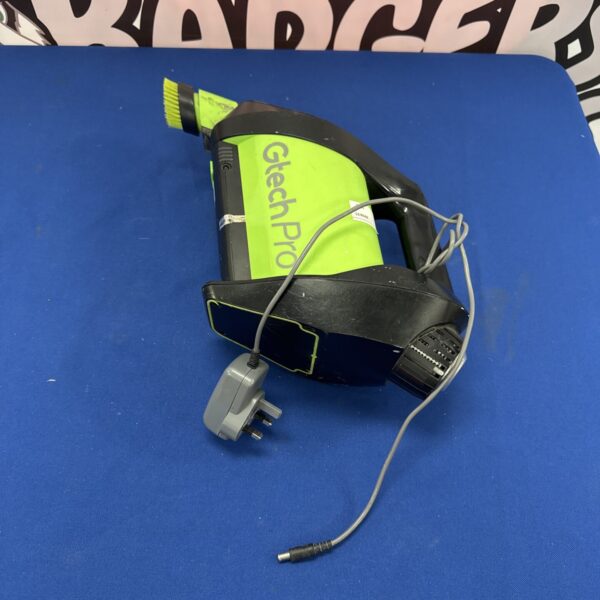 Gtech Pro handheld vacuum cleaner with charger included.