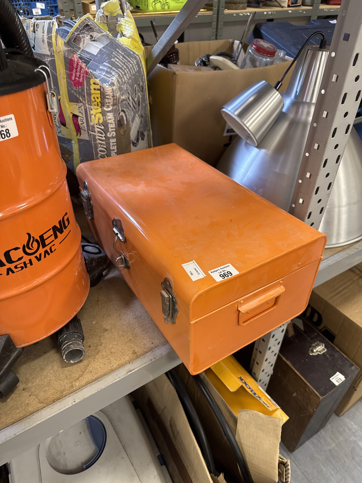 969 Metal storage box 18.5” length