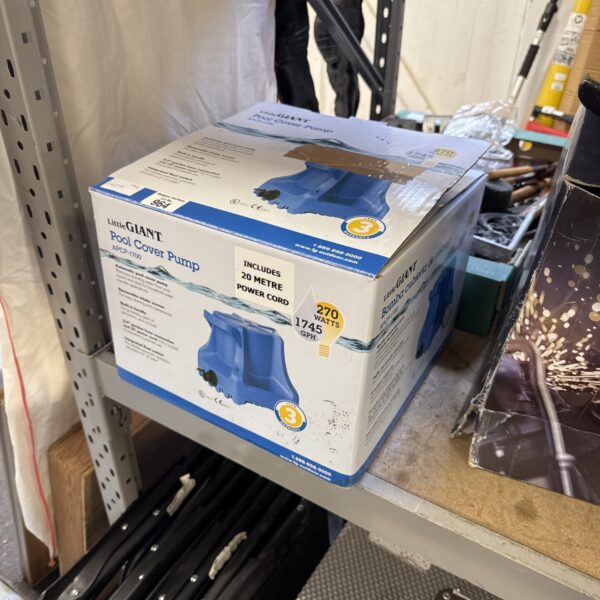 Little Giant pool cover pump in original packaging.