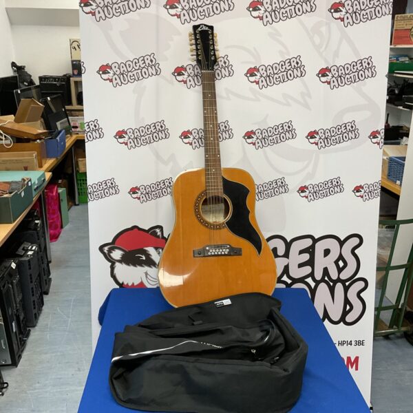Vintage Eko J.53 acoustic guitar in a hard case.