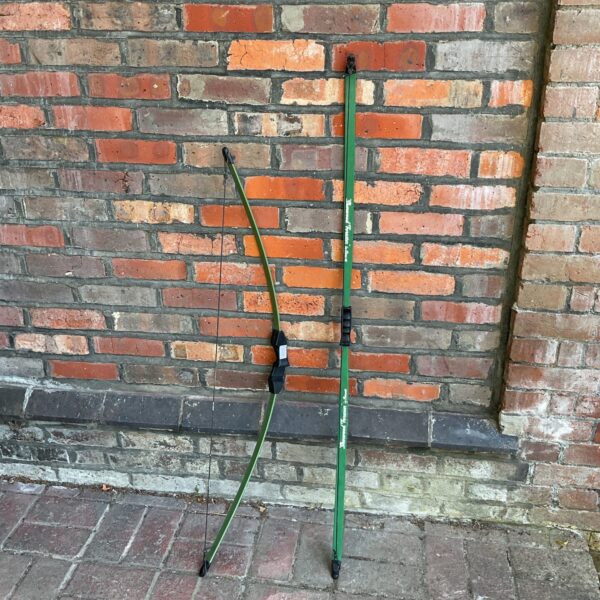 Vintage Barnett Sherwood Forester recurve bow for archery.