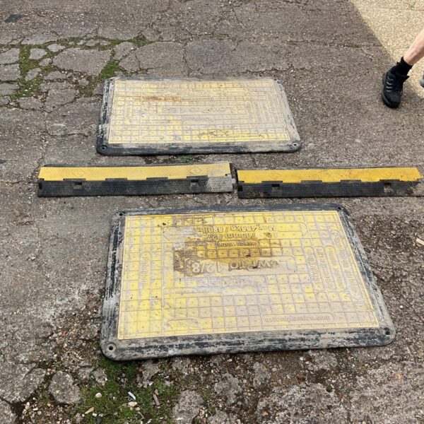 Durable Lowpro cable cover for floor protection.