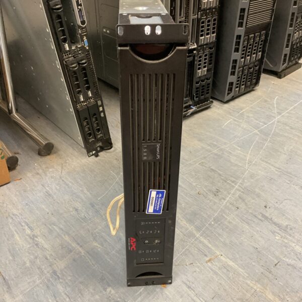 Front view of APC Smart UPS 1500 power supply unit.