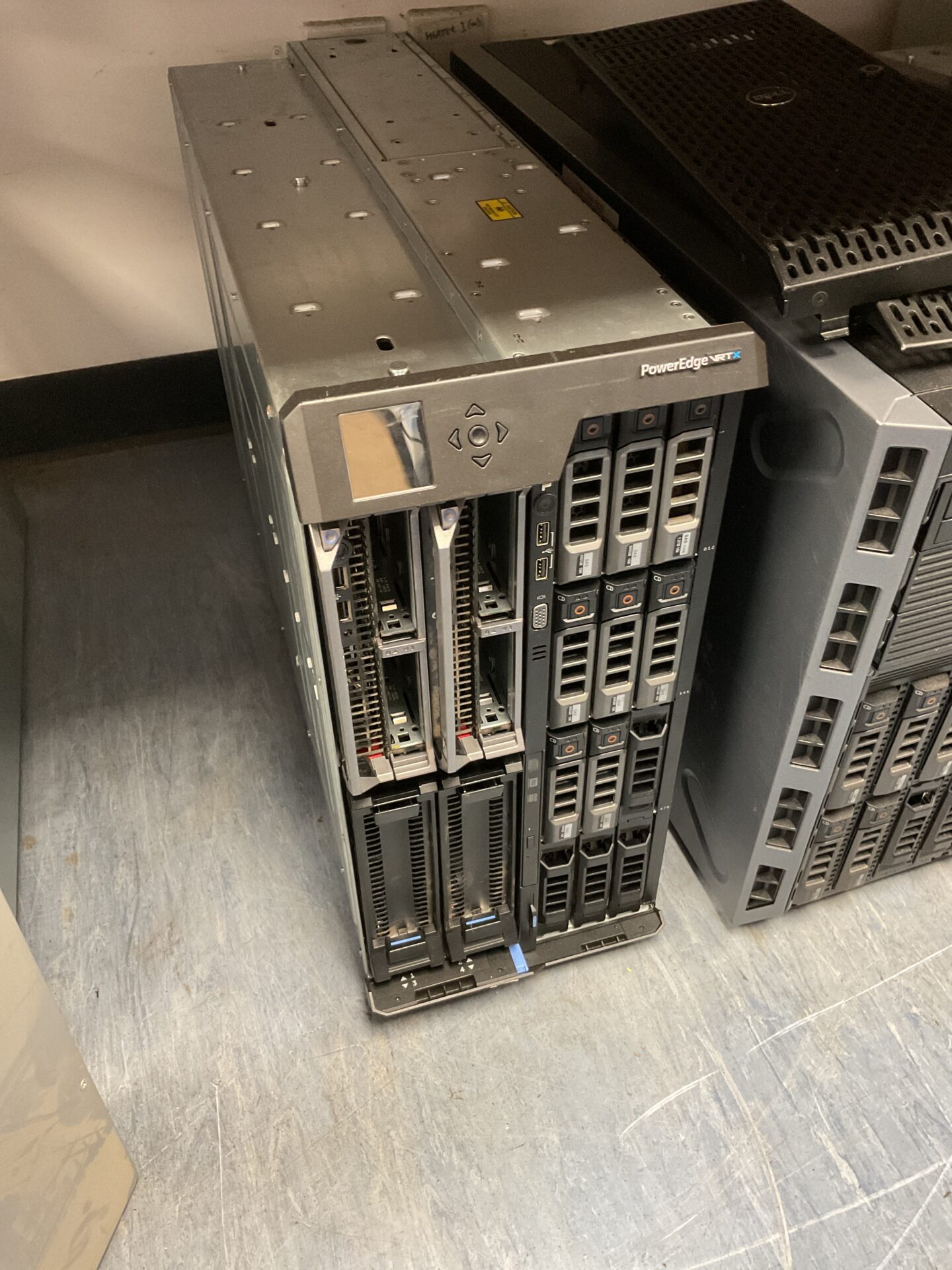 104 Dell power edge vrtx server with hard drives working