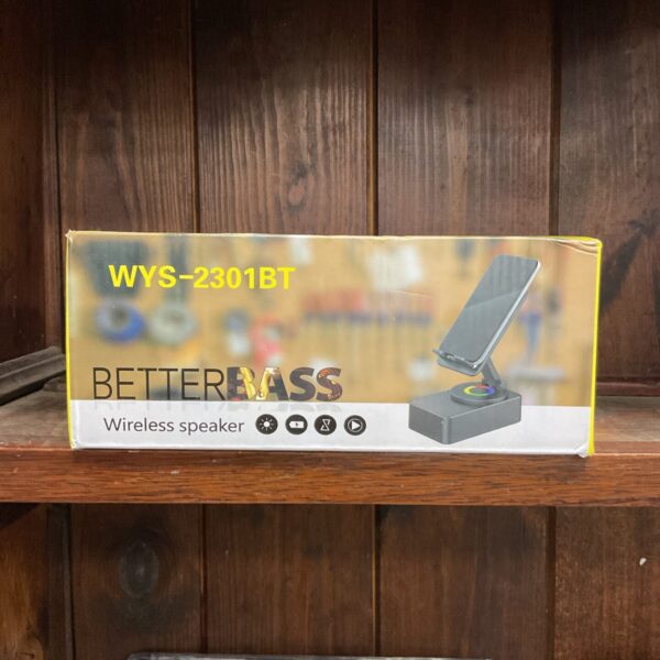 Wireless speaker model WYS-2301BT for portable audio playback.