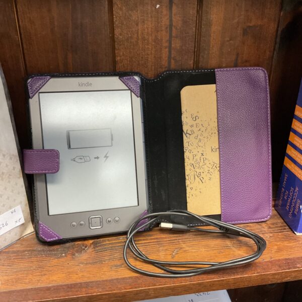 Used Amazon Kindle e-reader for digital book reading.
