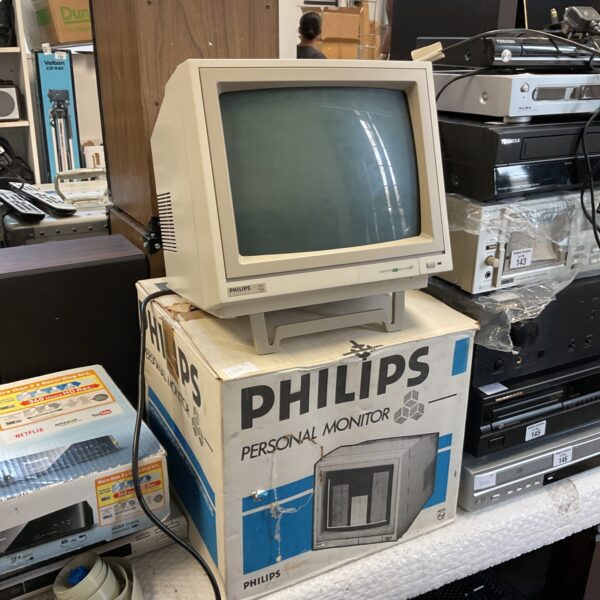 Vintage Philips computer monitor from the 1980s.