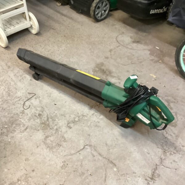 Used electric leaf blower for garden cleaning and leaf removal.