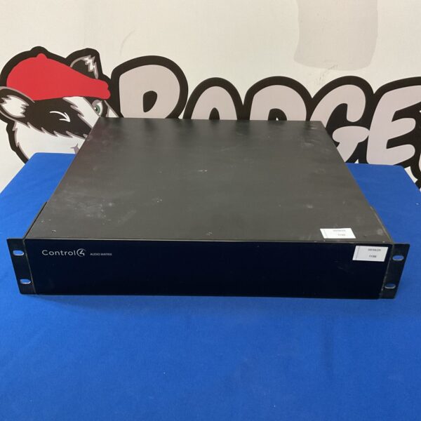 Front view of a Control 4 audio matrix unit.