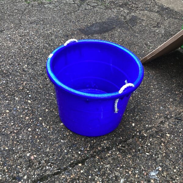 Large plastic tub for garden or utility use.