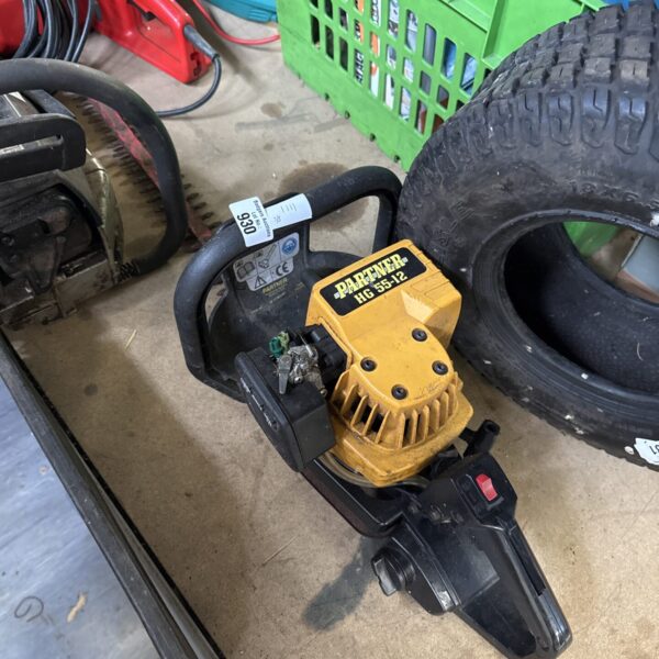 Used Partner HG 55-12 petrol hedge cutter for garden maintenance.