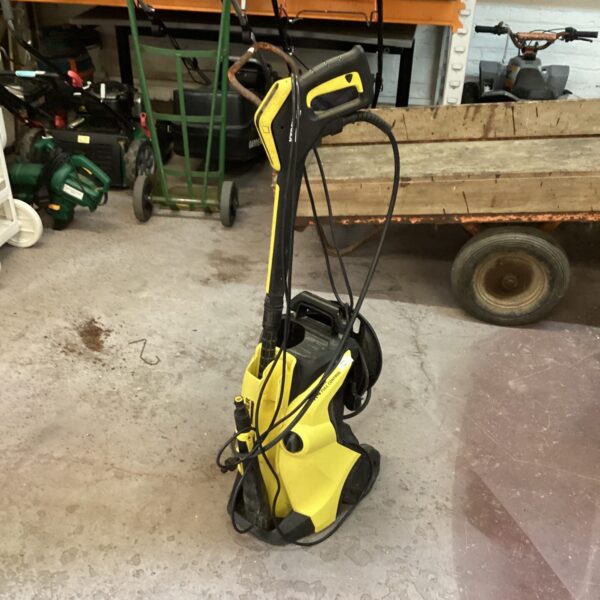 Karcher K4 pressure washer for garden and driveway cleaning.