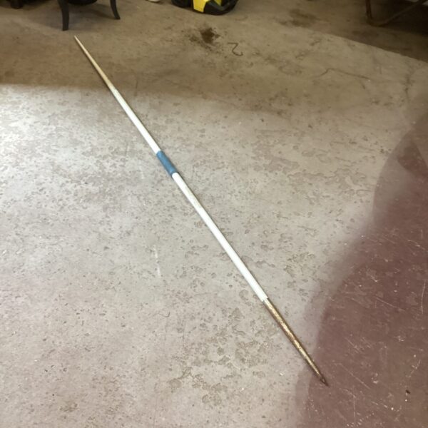Aluminium javelin for track and field throwing sports.