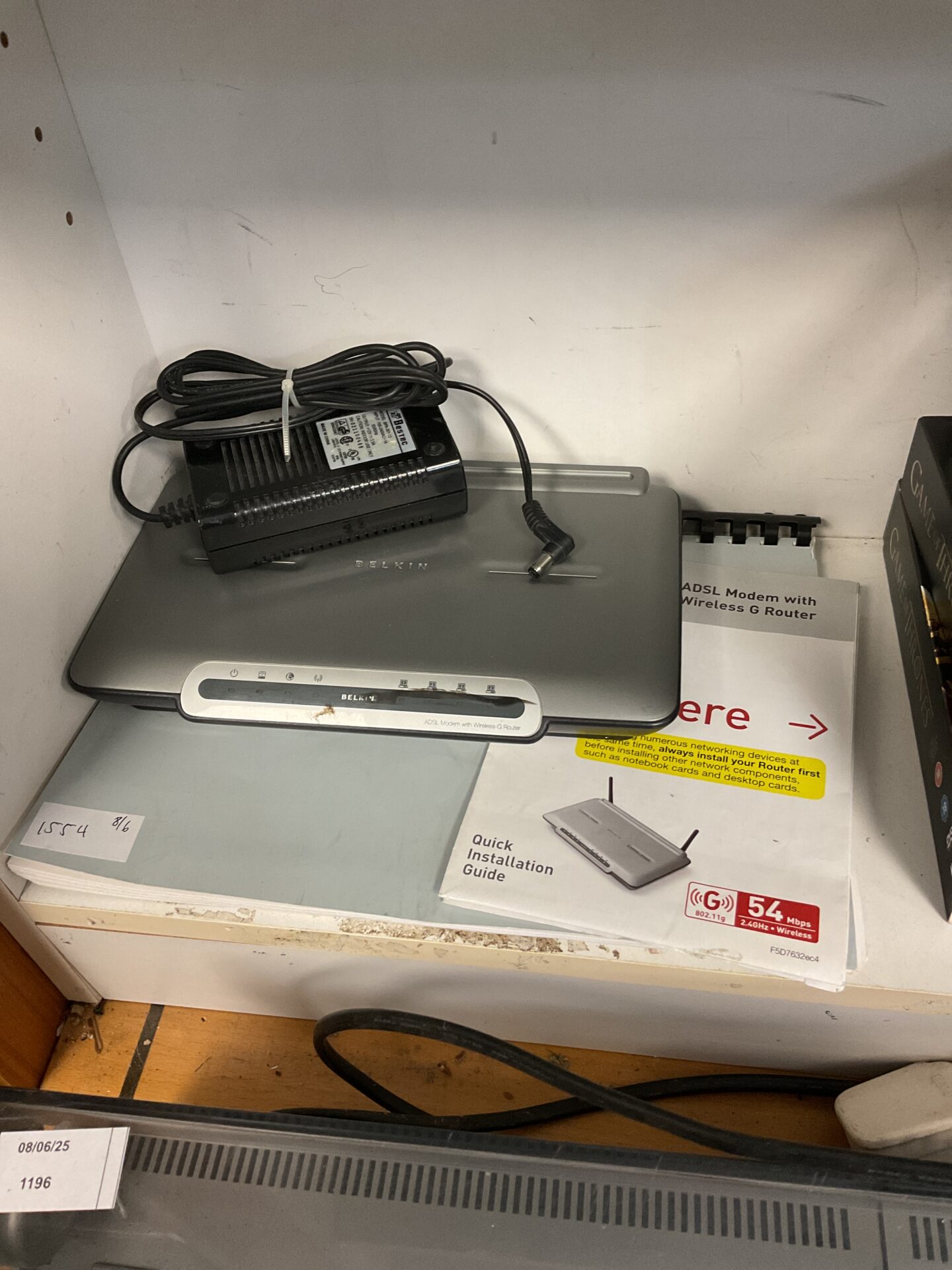 202 Belkin adsl modem with wireless g router