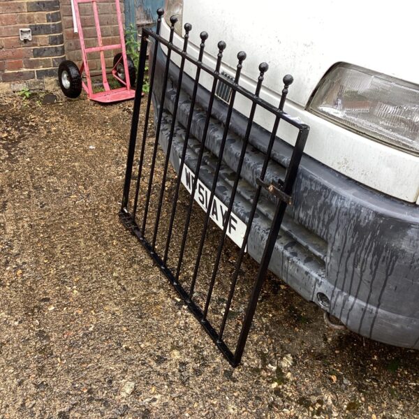 Traditional metal garden gate, approximately 3ft 6 inches wide.