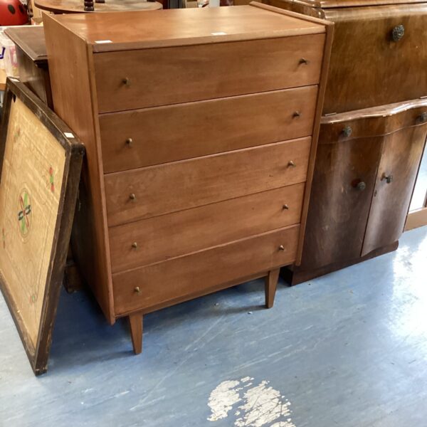 Vintage mid-century teak chest of drawers by A. Younger Ltd.