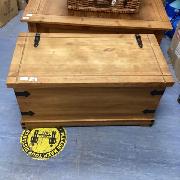 Vintage pine chest for storage, rustic style.