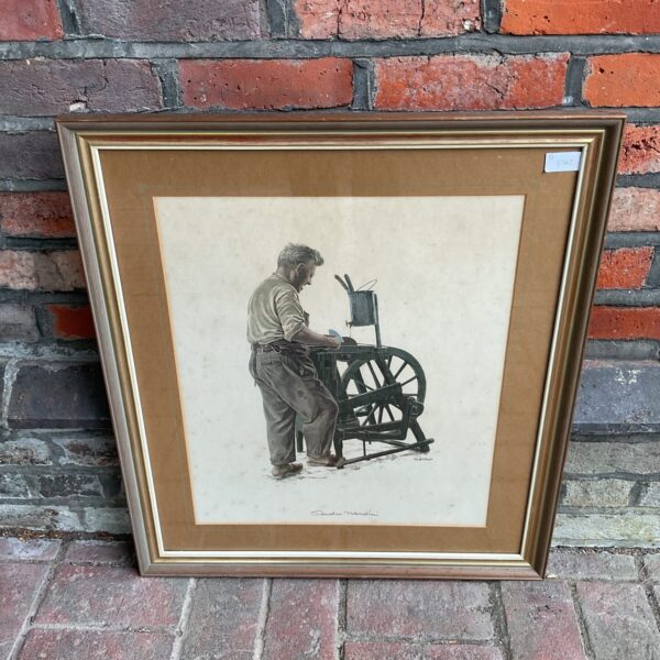 Framed vintage Nemo lithograph print with detailed illustration.
