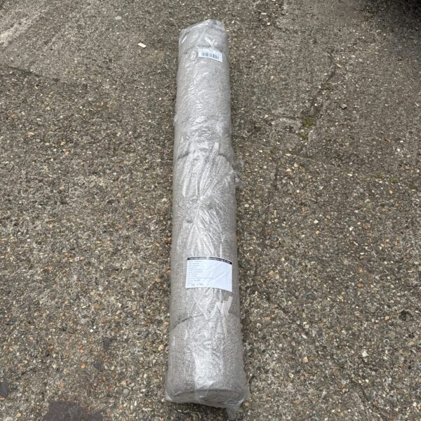 New grey mushroom rug from Tesco Home, sealed in packaging.