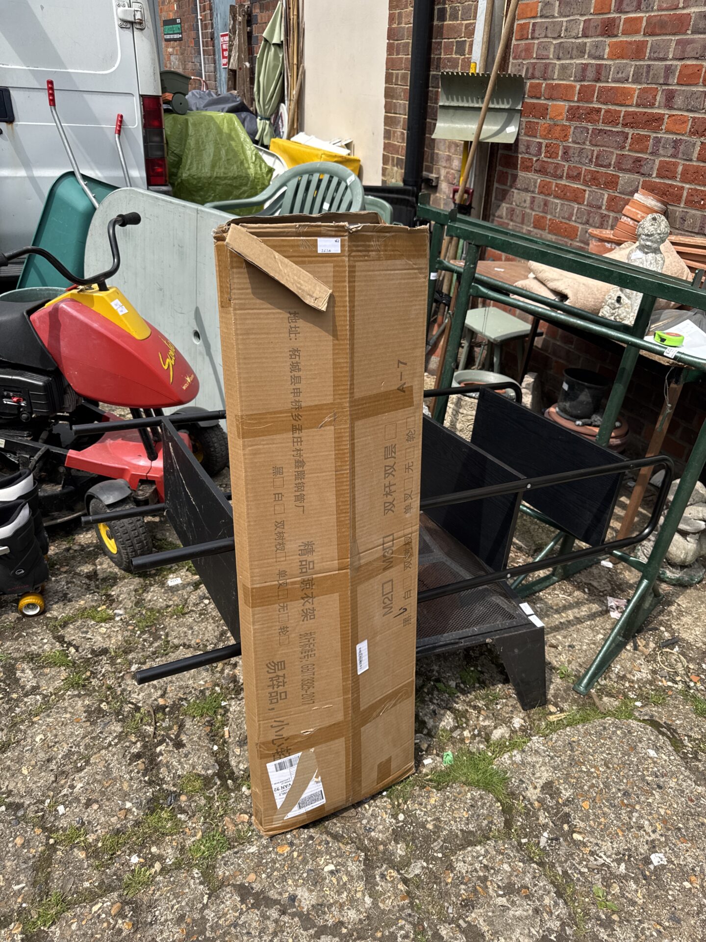 498 Metal frame wardrobe unit product code ztuk1204 – appears unused in box